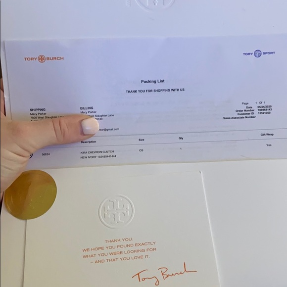 Tory Burch Kira chevron clutch in new ivory